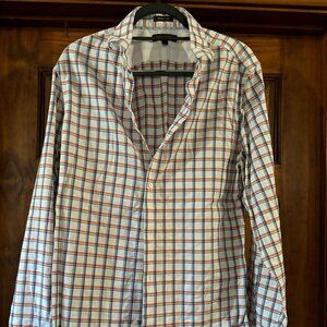 Banana Republic Men's checked button-down shirt (L)